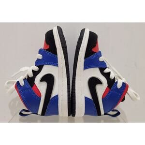 Nike Air Jordan 1 Mid Red/White/Blue 640735-124 Childs Sneakers Sz 4C